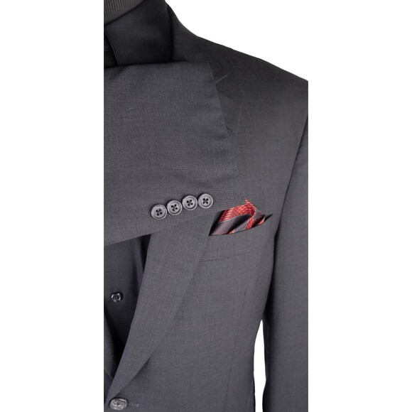 Jos A Bank 2-Pcs Solid Gray Suit Jacket Blazer Jacket Size 41R/S Pants 34X31 - Picture 6 of 16